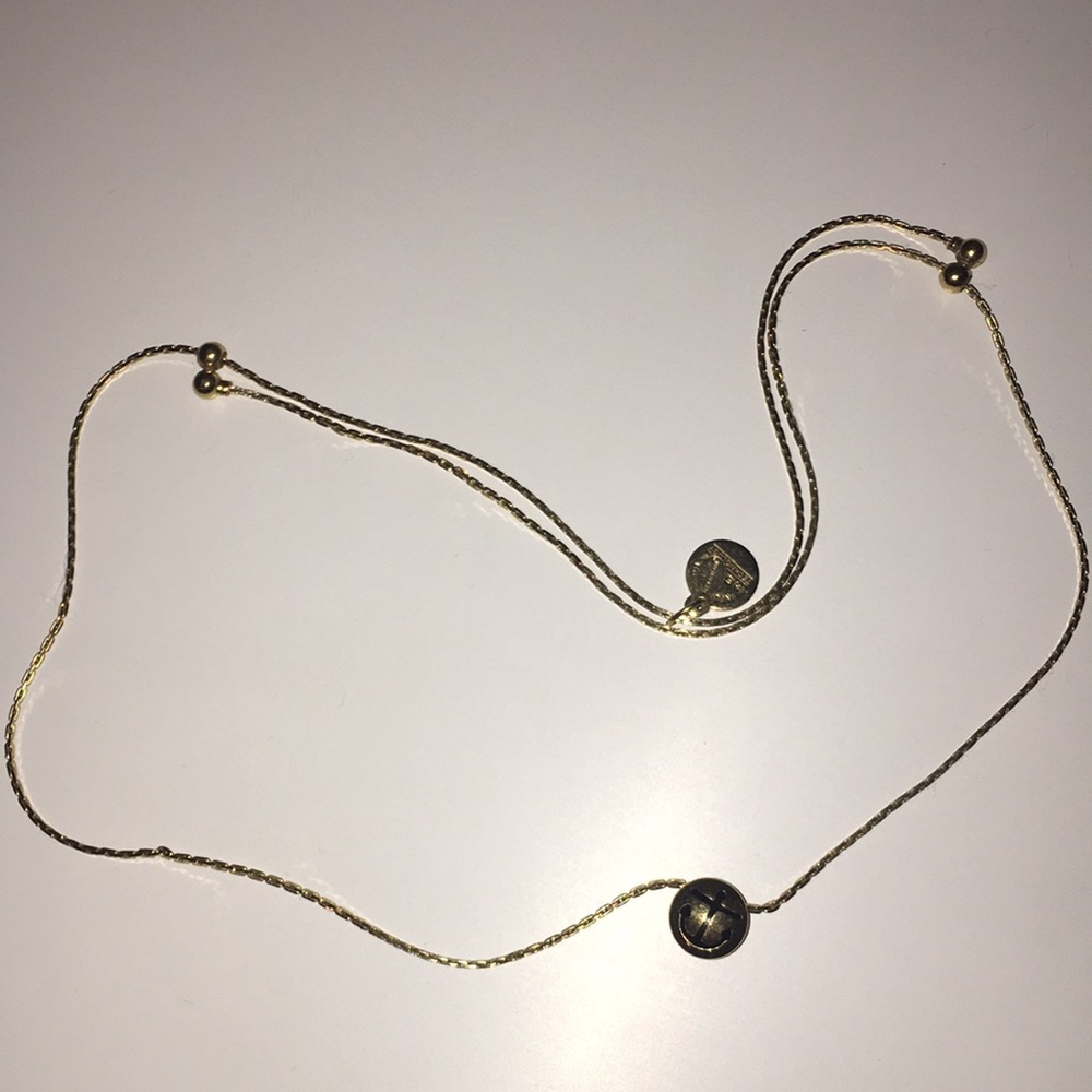 Alex and Ani Anchor Necklace (Gold)